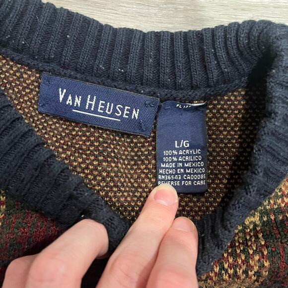 Vintage Knitwear Sweater Van Heusen - Picture 4 of 4